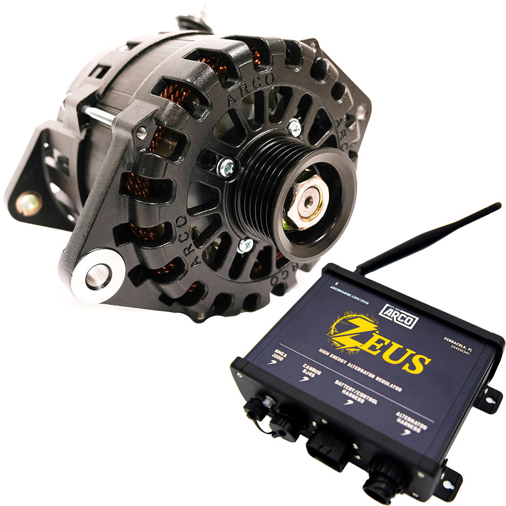ARCO Zeus A275L J-180 4" Alternator w/Regulator  Zeus High-Energy Alternator Regulator [4024-AZ1000]