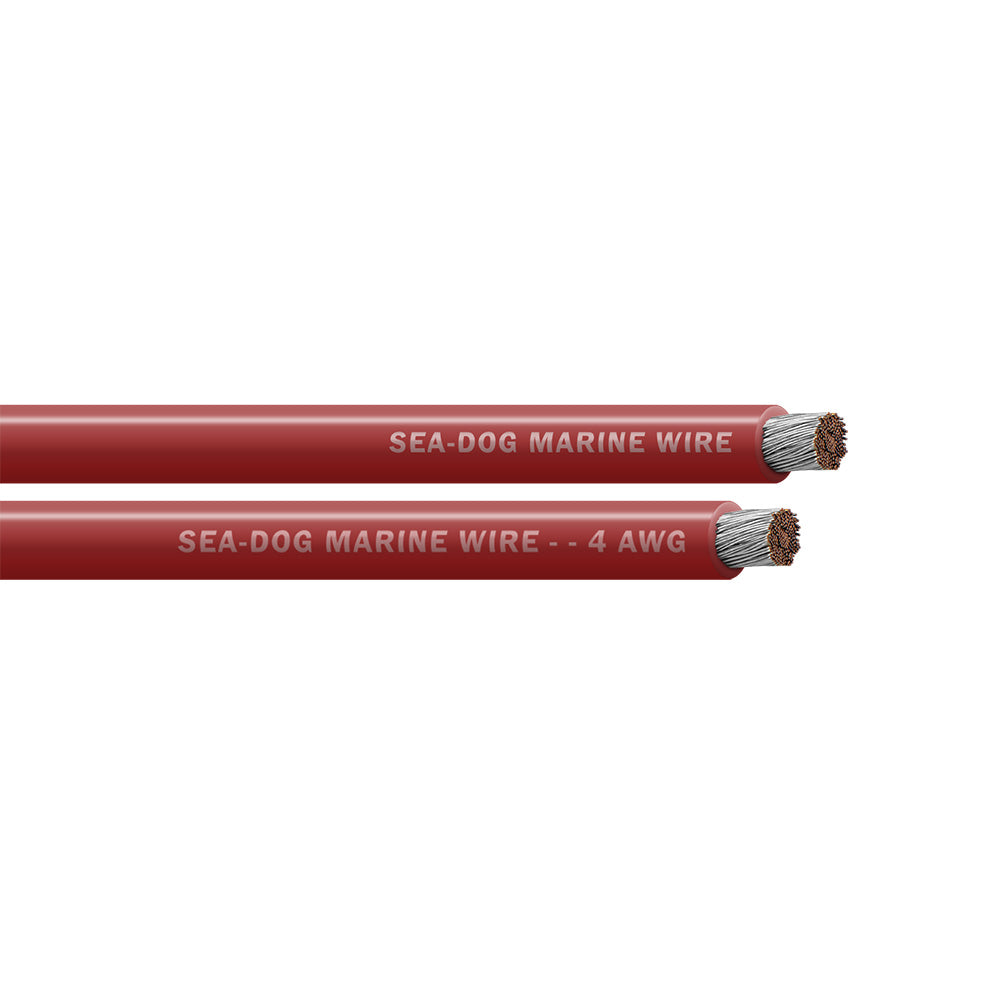 Sea-Dog 4 AWG Red Battery Cable - 50' [8004021]