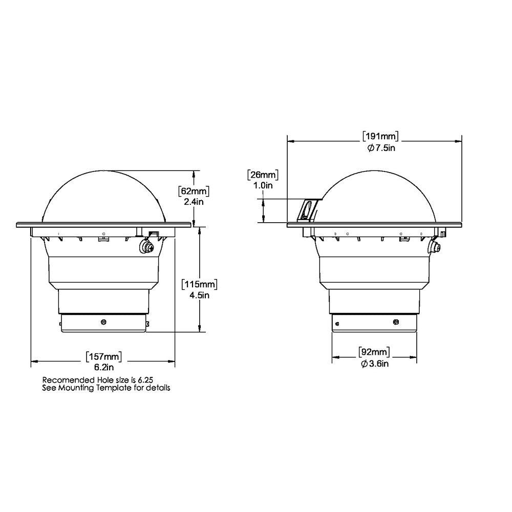 Ritchie SS-5000W SuperSport Compass - Flush Mount - White [SS-5000W] - Tetron Marine Store