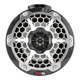 DS18 HYDRO 6,5 "Haut-parleur de tour de wakeboard compact avec lumières LED RVB - 375W - Fibre de carbone noire [CF-PS6]