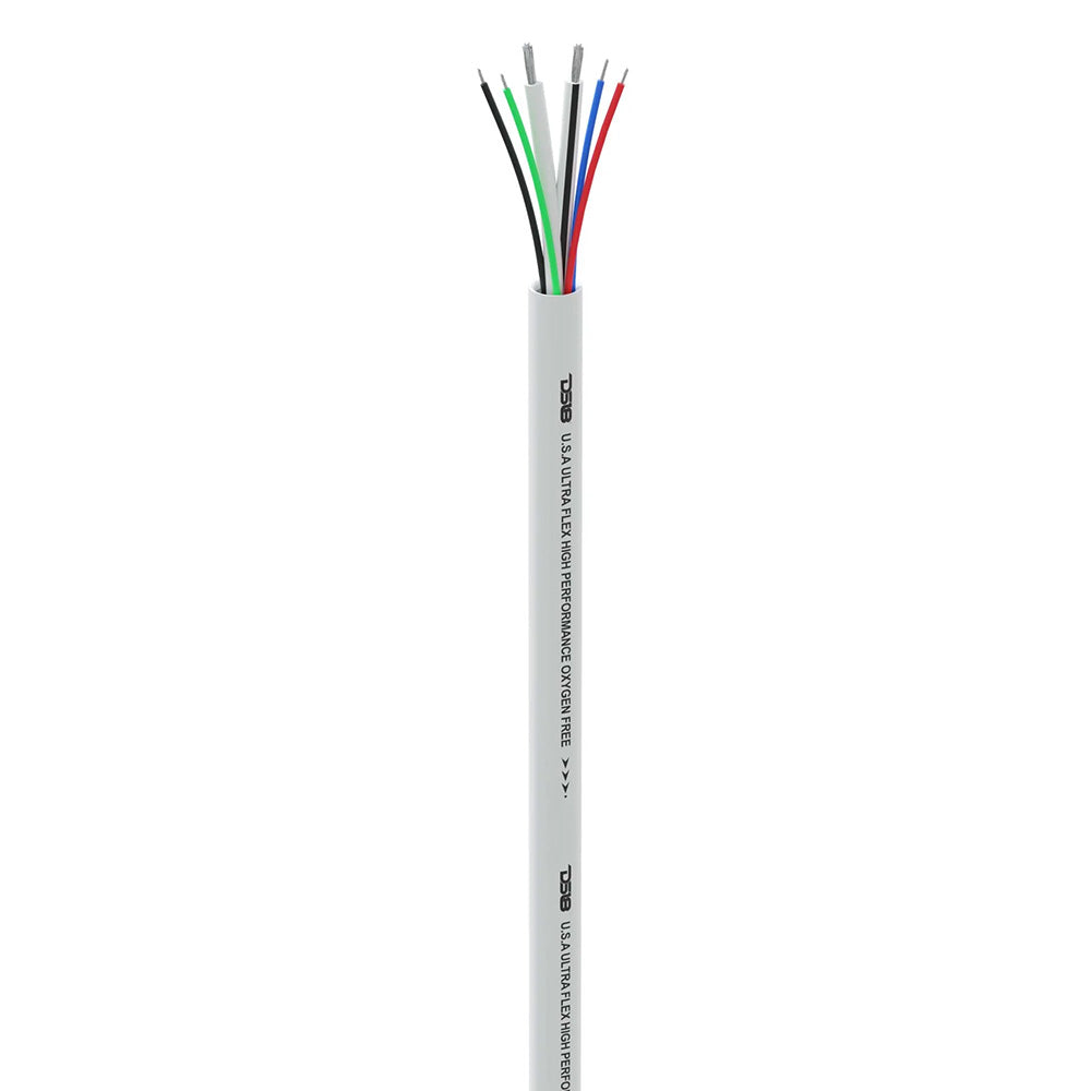 DS18 Marine verzinntes OFC 18GA RGB-Kabel mit 16GA-Lautsprecherkabel – 100 Spulen [MOFC16/18GA-100SWRGB]