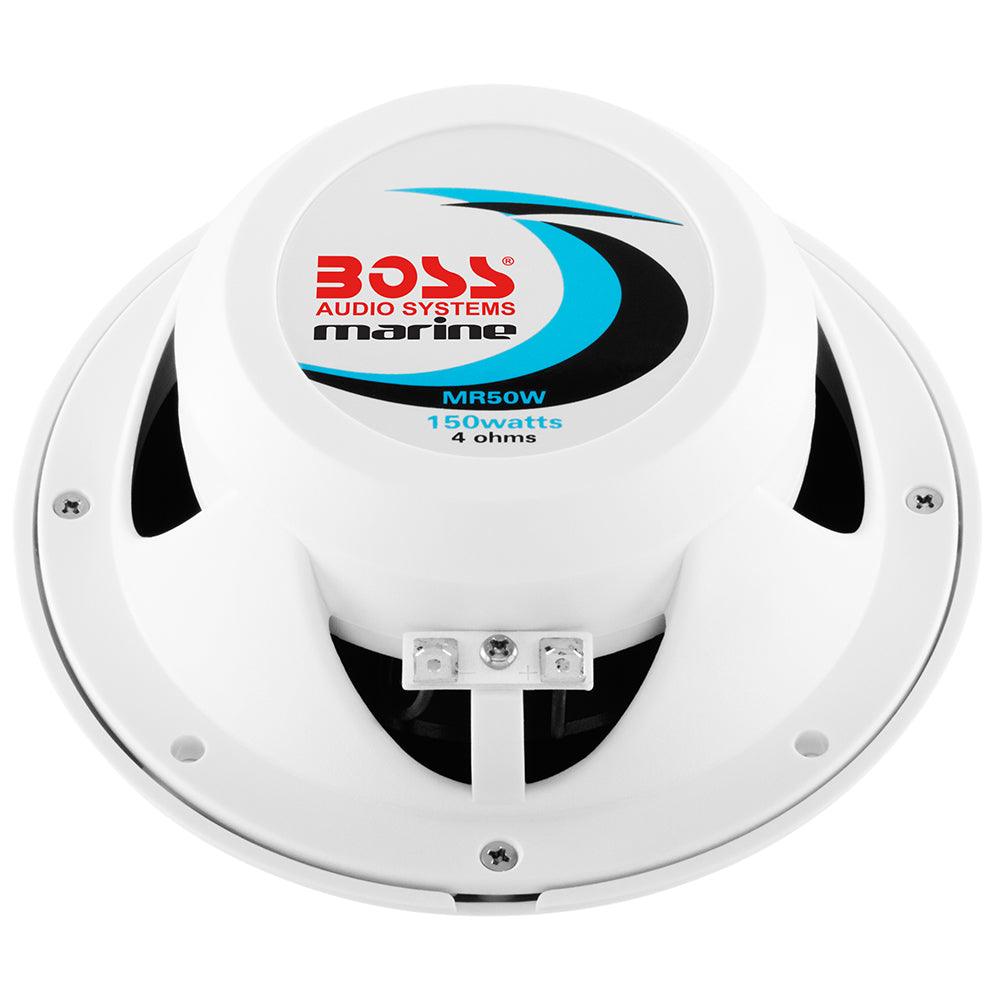 Boss Audio 5.25" MR50W Speakers - White - 150W [MR50W] - Tetron Marine Store