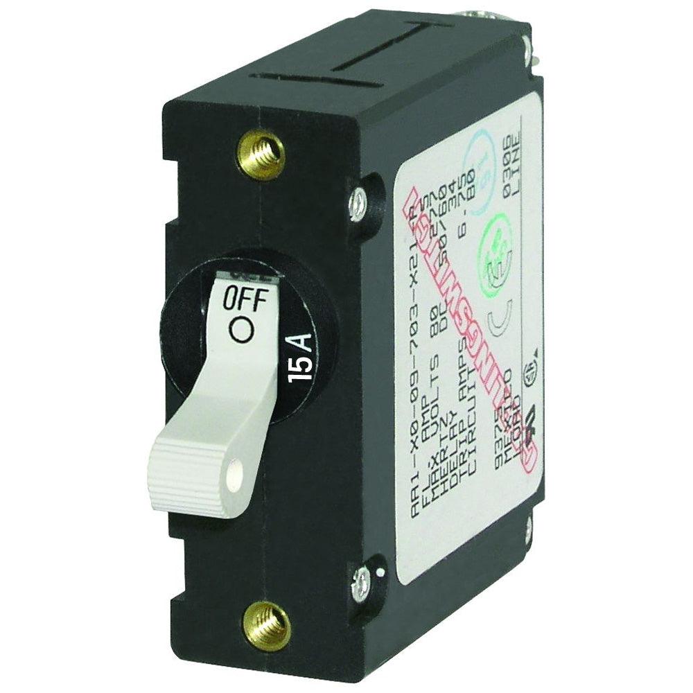 Blue Sea 7210 AC/DC Single Pole Magnetic World Circuit Breaker - 15AMP [7210] - Tetron Marine Store