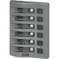 Blue Sea 4376 WeatherDeck Water Resistant Circuit Breaker Panel - 6 Position - Grey [4376] - Tetron Marine Store