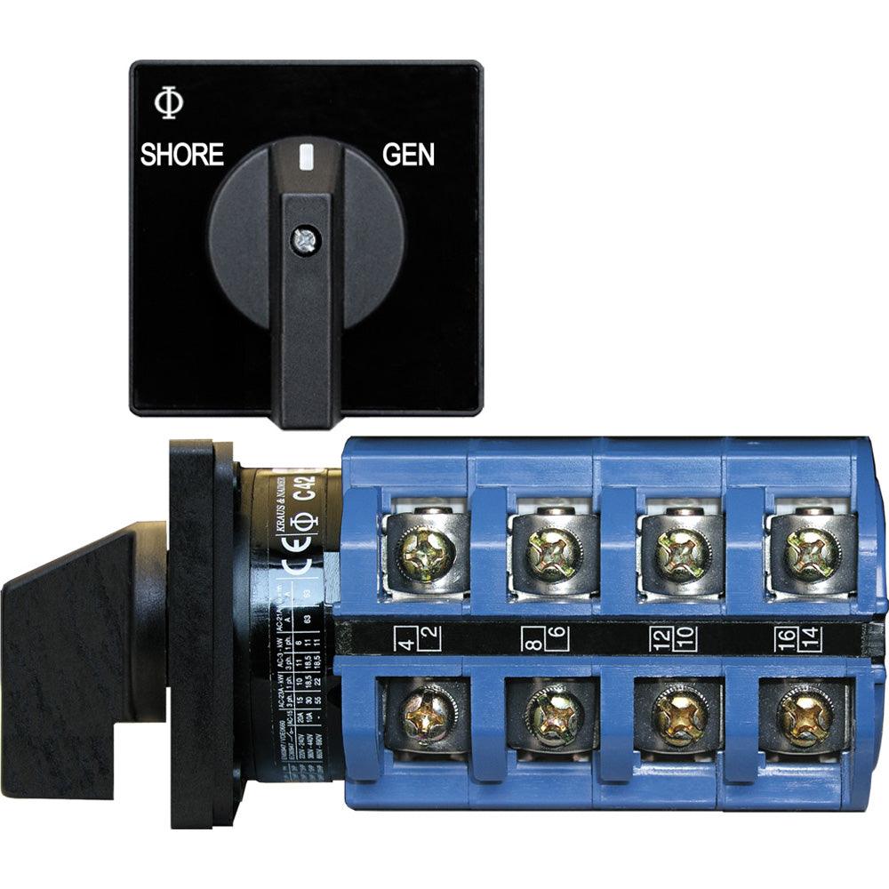 Blue Sea 6337 Switch, AC 120V AC 30A  OFF+2 Position [6337] - Tetron Marine Store