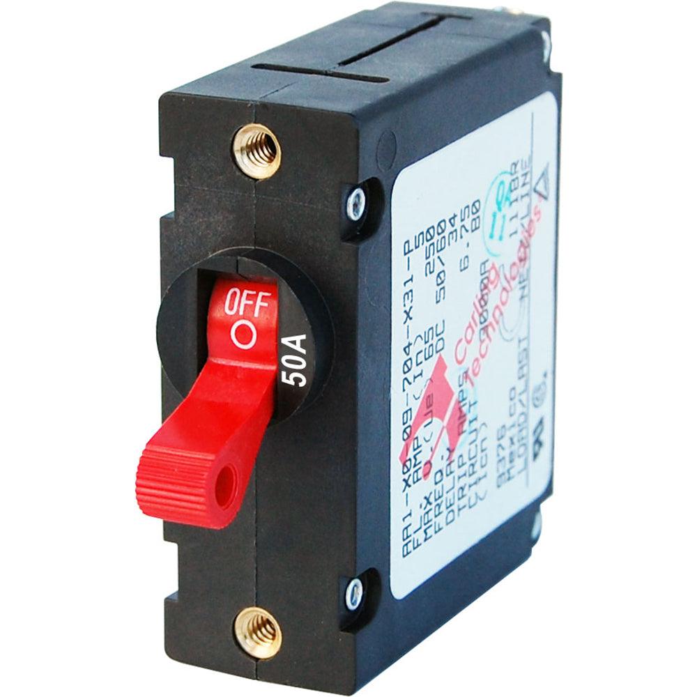 Blue Sea 7229 AC / DC Single Pole Magnetic World Circuit Breaker  -  50 Amp [7229] - Tetron Marine Store