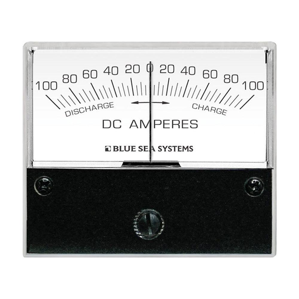 Blue Sea 8253 DC Zero Center Analog Ammeter - 2-3/4" Face, 100-0-100 Amperes DC [8253] - Tetron Marine Store