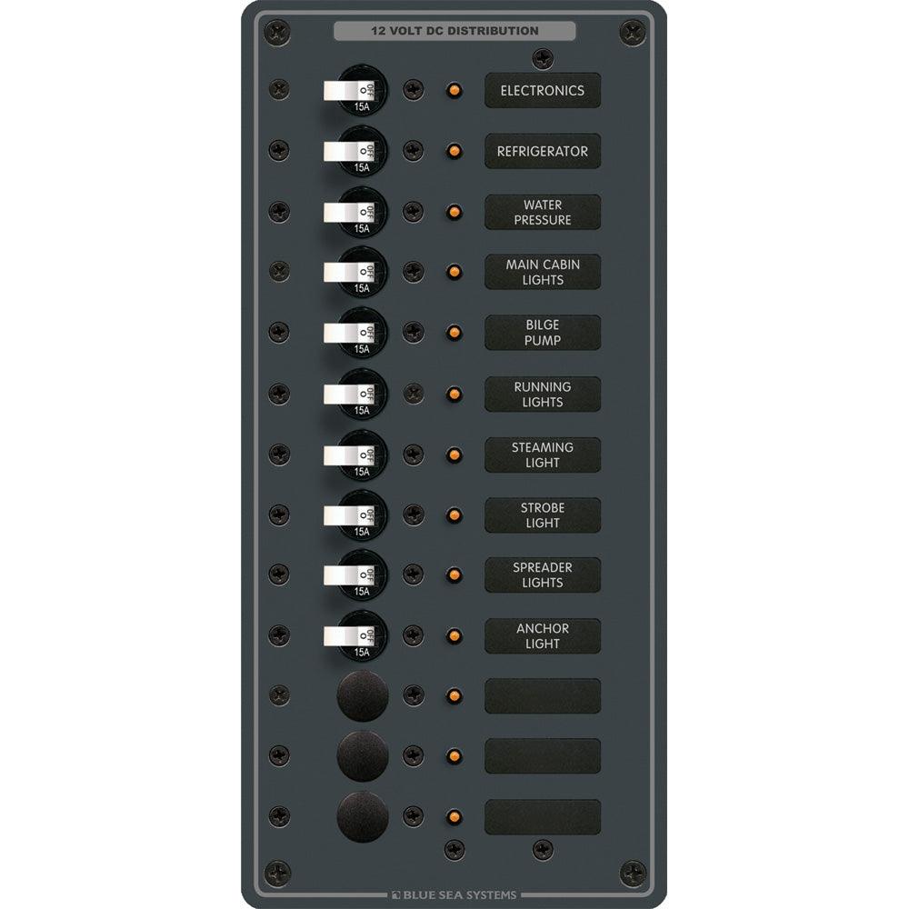 Blue Sea 8376 Panel DC 13 Position Vertical [8376] - Tetron Marine Store