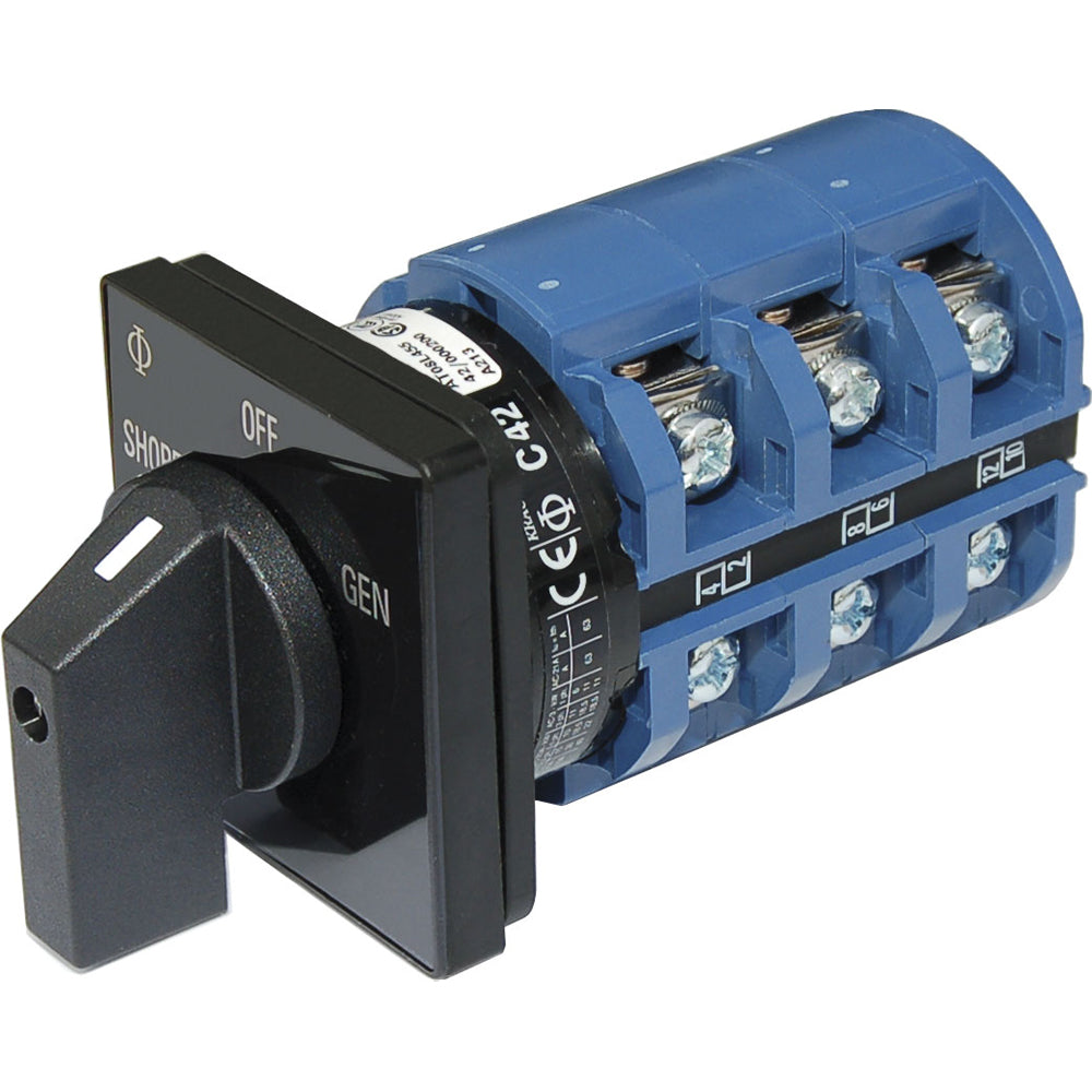 Blue Sea 9019 Switch, AC 240VAC 63A OFF +2 Positions [9019] - Tetron Marine Store