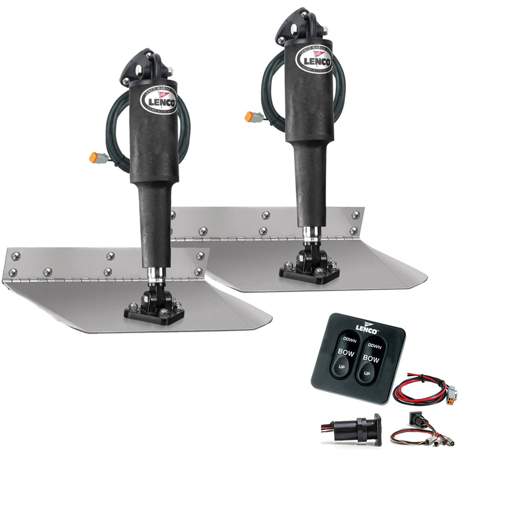 Lenco 9" x 9" Standard Trim Tab Kit w/Standard Tactile Switch Kit 12V [TT9X9] - Tetron Marine Store