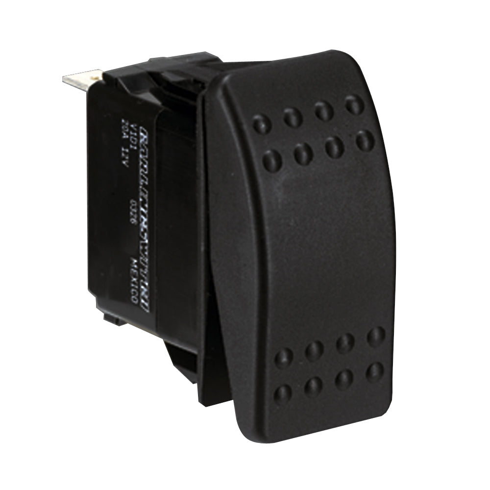 Paneltronics DPDT ON/OFF/ON Waterproof Contura Rocker Switch w/LEDs - Black [001-699] - Tetron Marine Store