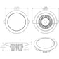 Lumitec Mirage - Flush Mount Down Light - Glass Finish/White Bezel - 4-Color White/Red/Blue/Purple Non-Dimming [113120] - Tetron Marine Store