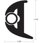 TACO Flex Vinyl Rub Rail Kit - Black w/Black Insert - 50' - 1-7/8" X 1-3/8" [V11-3426BBK50-2] - Tetron Marine Store