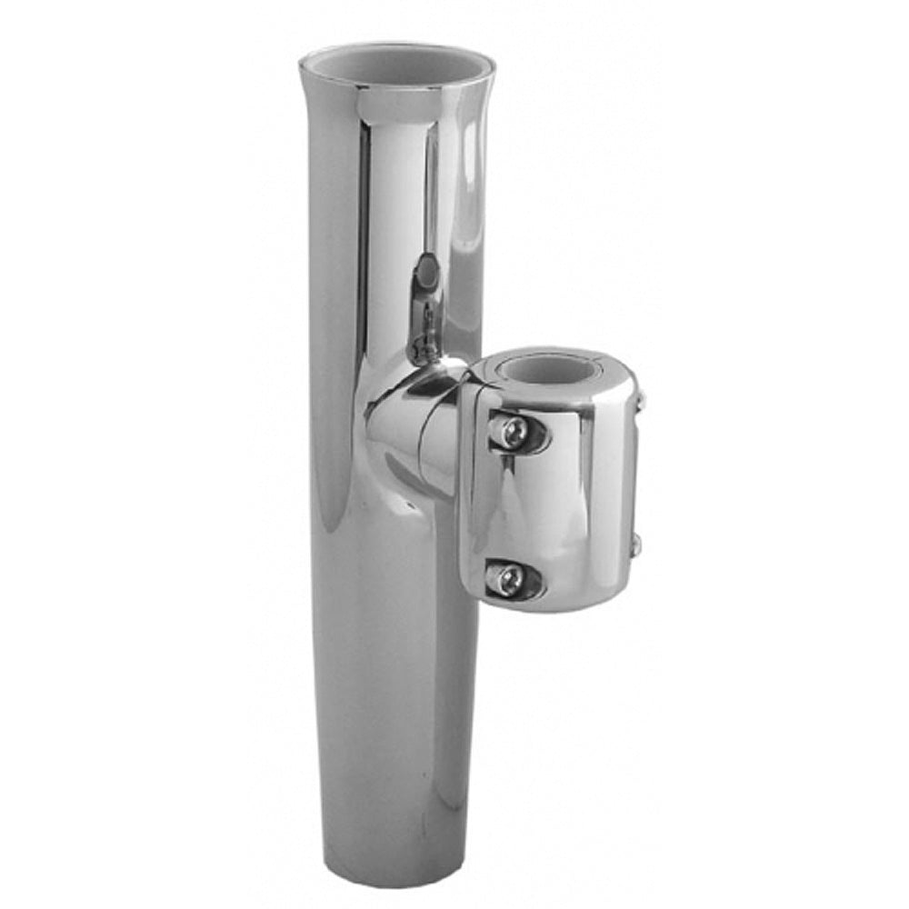 TACO Stainless Steel Clamp-On Adjustable Rod Holder - Fits 7/8" & 1" O.D. Tubing [F16-2600POL-1] - Tetron Marine Store