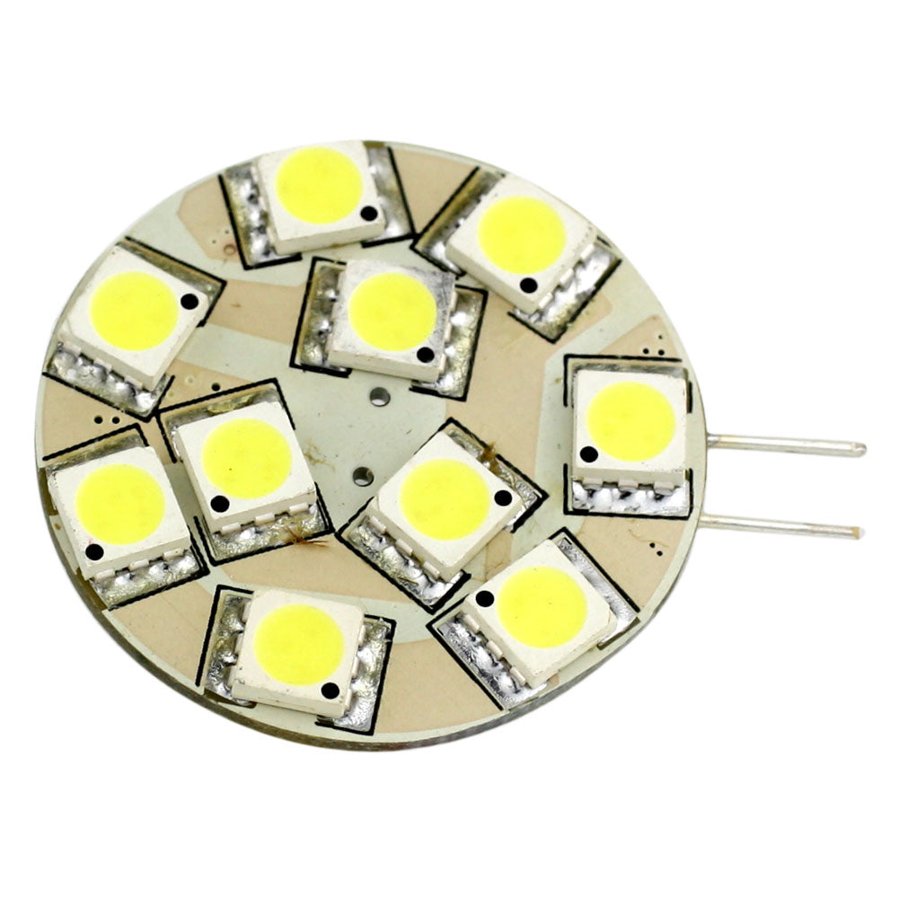 Lunasea G4 12 LED Side Pin Light Bulb - 12VAC or 10-30VDC 2W/140 Lumens - Warm White [LLB-21TW-21-00] - Tetron Marine Store