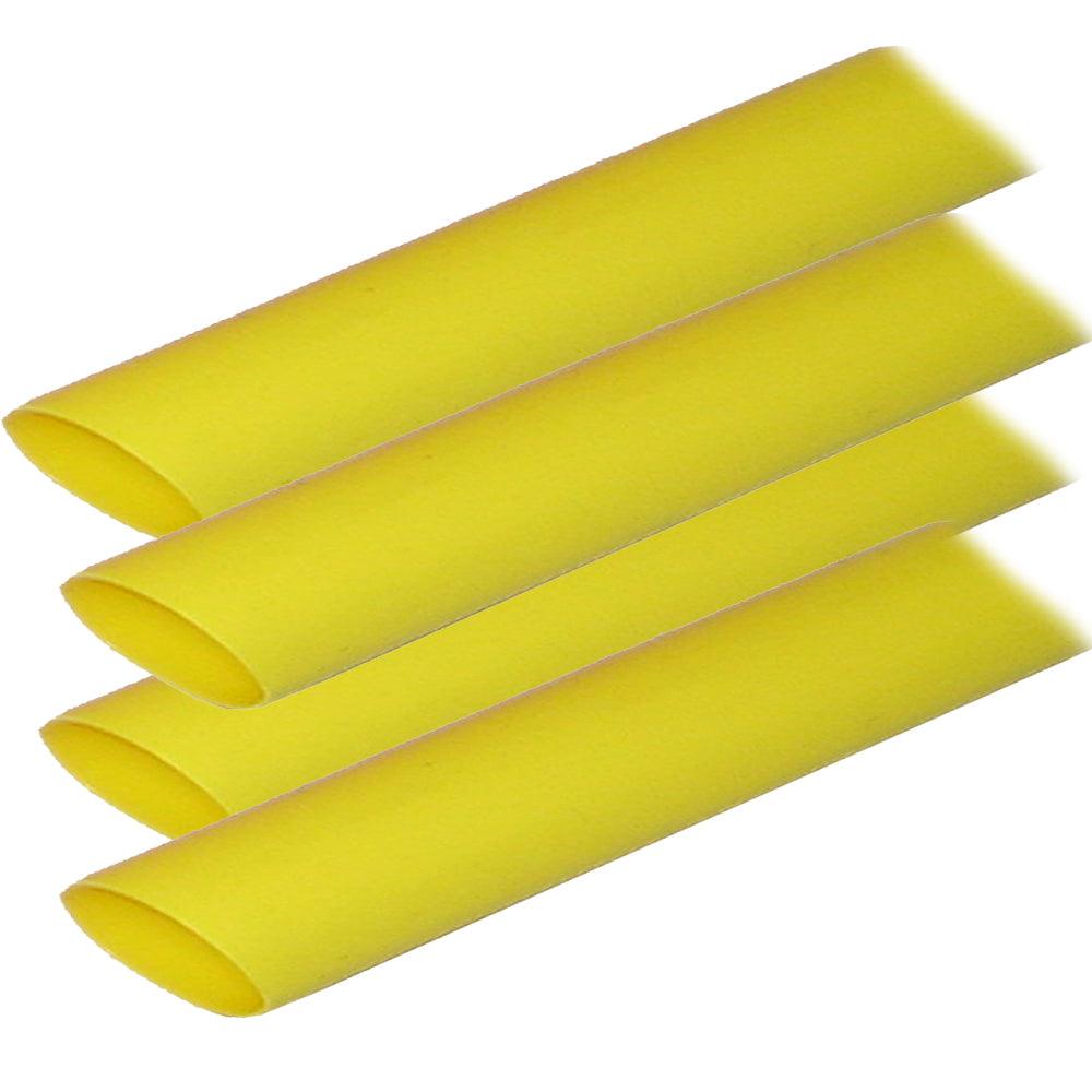 Ancor selbstklebender Schrumpfschlauch (ALT) – 3/4 Zoll x 12 Zoll – 4er-Pack – Gelb [306924]