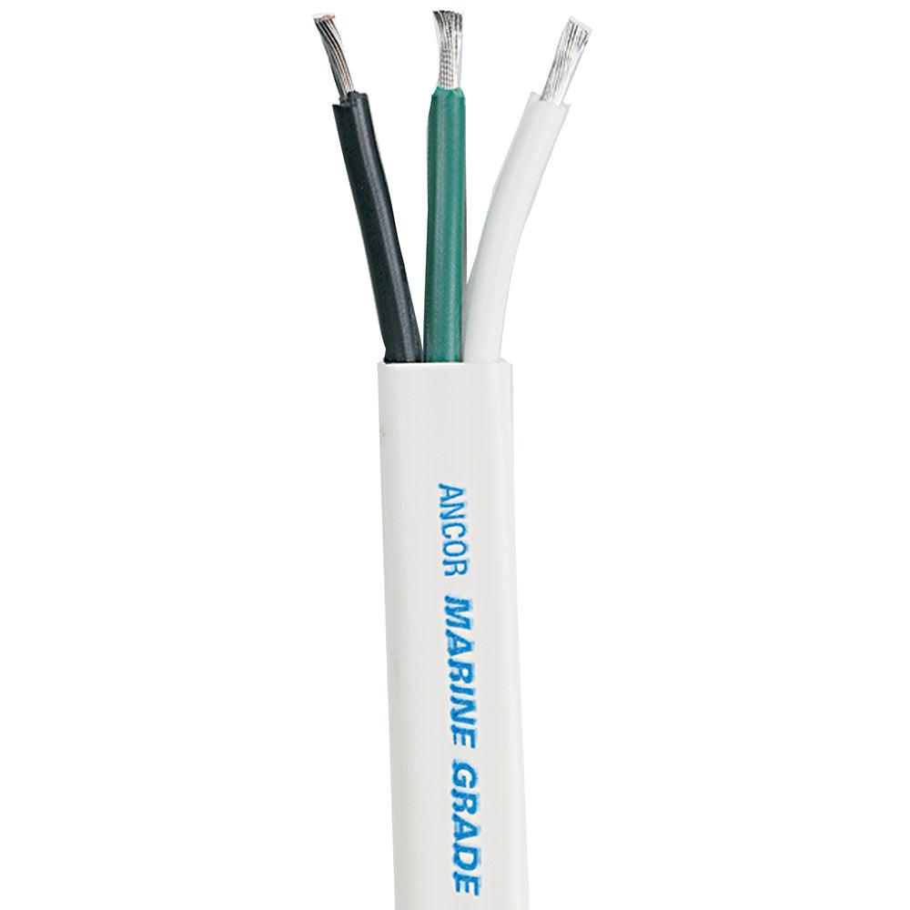 Ancor White Triplex Cable - 6/3 AWG - Flat - 50' [130705] - Tetron Marine Store