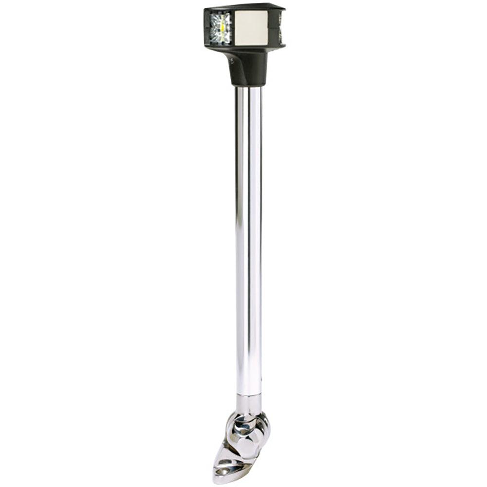Attwood LightArmor Fold-Down Anchor/Masthead Light - 12" - 12V [7812-S-7] - Tetron Marine Store
