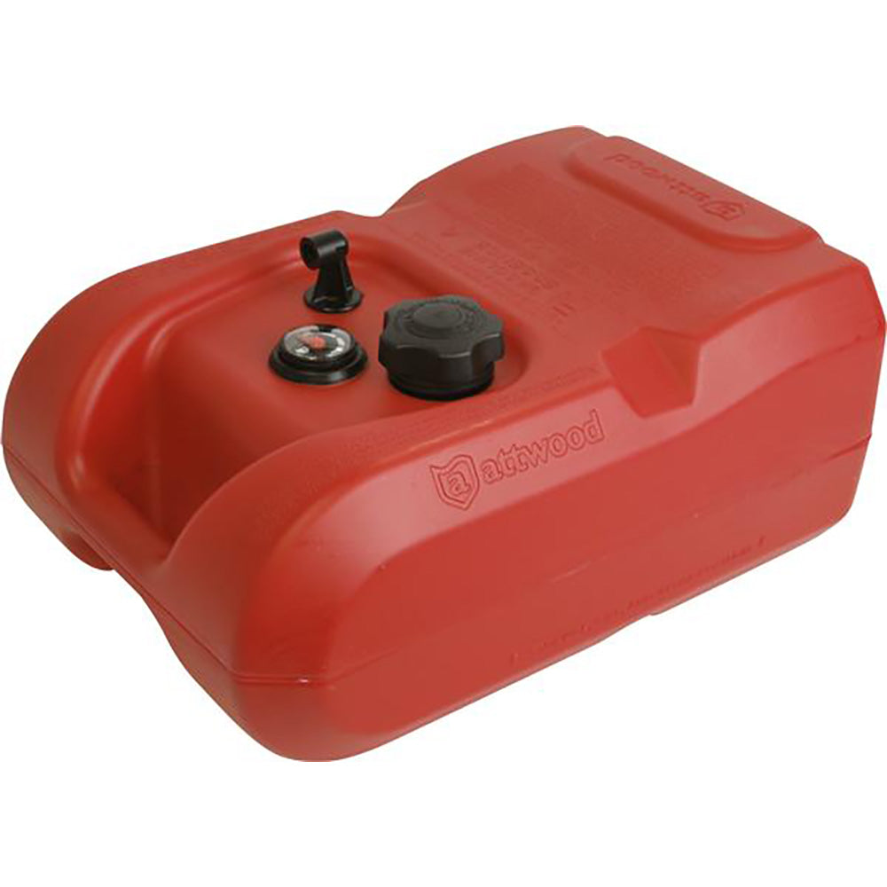 Attwood Portable Fuel Tank - 6 Gallon w/Gauge [8806LPG2] - Tetron Marine Store