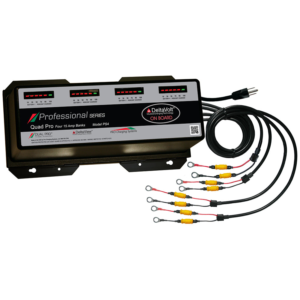Dual Pro Professional Series Battery Charger - 60A - 4-15A-Banks - 12V-48V [PS4] - Tetron Marine Store