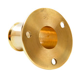 Whitecap Top-Mounted Flag Pole Socket Polished Brass - 3/4" ID [S-5001B] - Tetron Marine Store