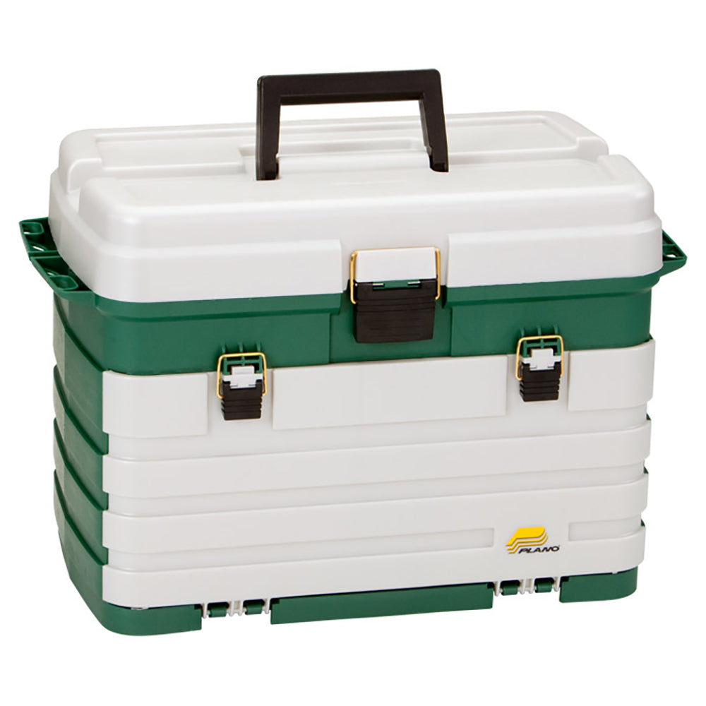 Plano Tackle Box mit 4 Schubladen – Grün Metallic/Silber [758005]