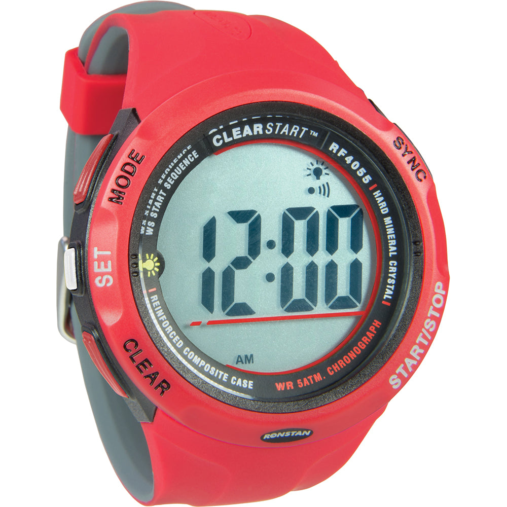 Ronstan RF4055 ClearStart 50mm Sailing Watch - Red/Grey [RF4055] - Tetron Marine Store
