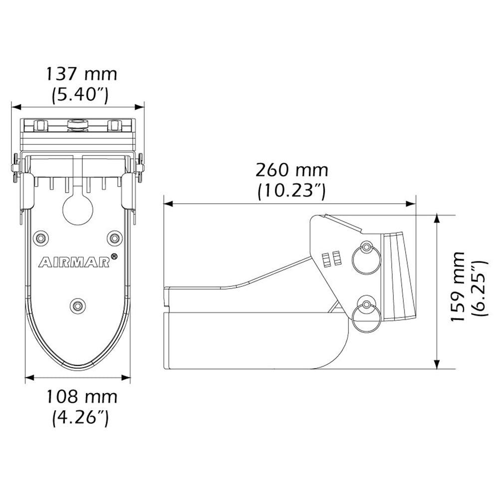 Airmar TM185C-HW High Frequency Wide Beam CHIRP Transom Mount 14-Pin Transducer f/Humminbird [TM185C-HW-14HB] - Tetron Marine Store