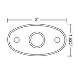 RIGID Industries A-Series Black Low Power LED Light - Single - Amber [480343] - Tetron Marine Store