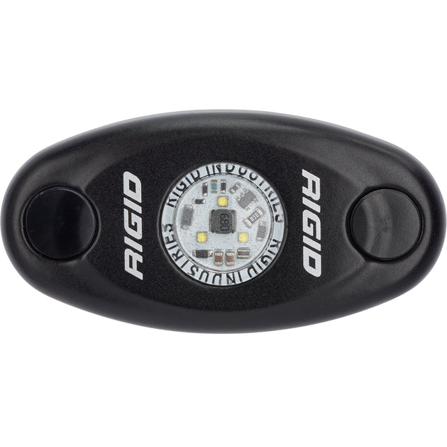 RIGID Industries A-Series Black Low Power LED Light - Single - Cool White [480033] - Tetron Marine Store