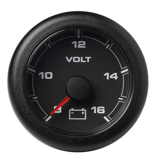 Veratron 52MM (2-1/16") OceanLink Battery Voltage Gauge - 8 to 16 V - Black Dial Bezel [A2C1066100001] - Tetron Marine Store