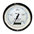 Faria Chesapeake White SS 4" Tachometer w/Hourmeter (4000 RPM) (Diesel) (Mech. Takeoff Var. Ratio Alt) [33834] - Tetron Marine Store
