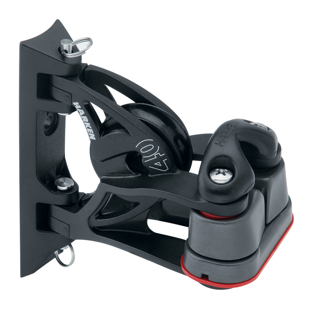 Harken 40mm Carbo Air Pivoting Lead Block w/Aluminum Cam-Matic Cleat [2156] - Tetron Marine Store
