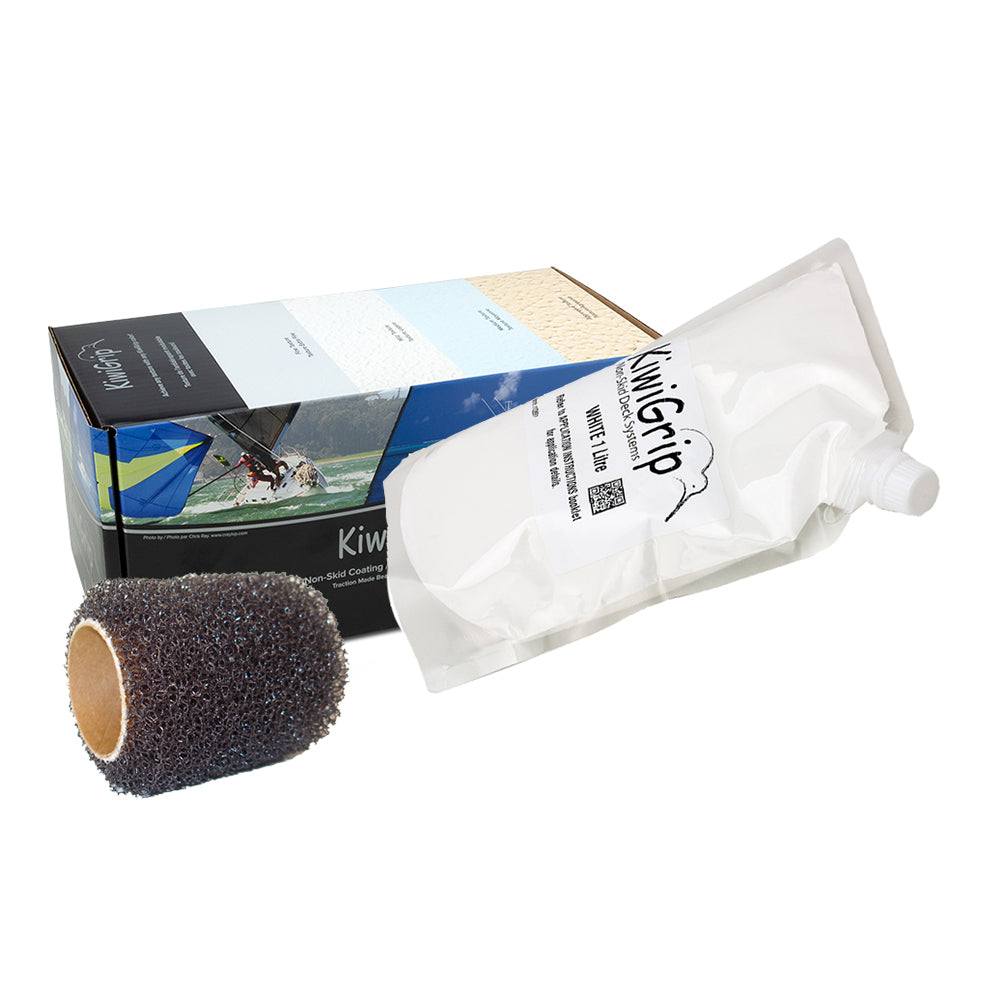 KiwiGrip 1 Liter Pouch - White w/4" Roller [KG-1WP-R] - Tetron Marine Store