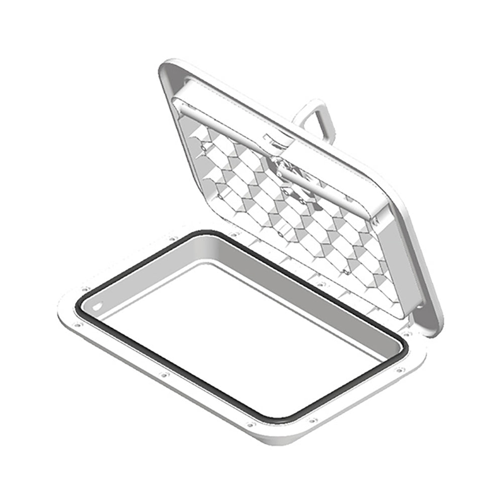 Sea-Dog Triple Lock Rectangular Marine Hatch - 10" x 14" - White [336520-3] - Tetron Marine Store