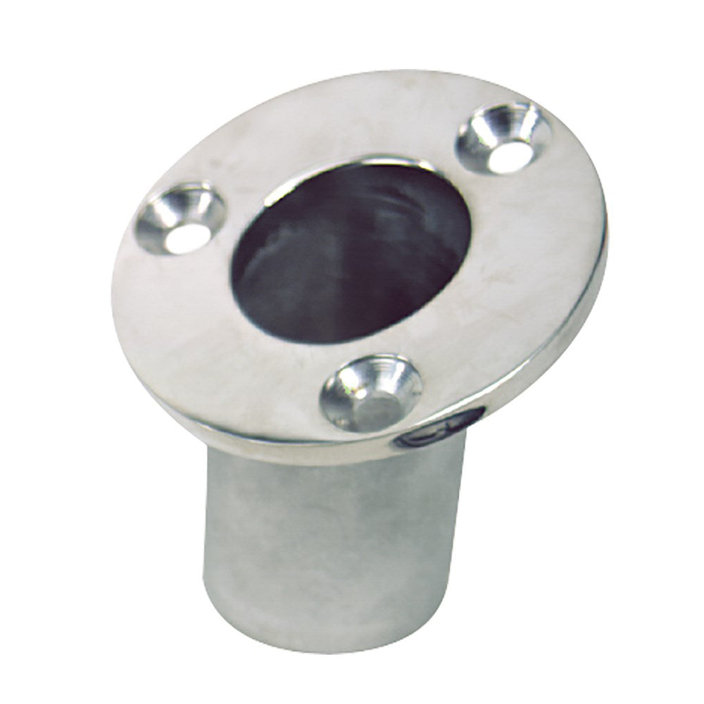 Sea-Dog Flush Mount Flagpole Socket - 25 - 1-1/4" ID - 316 Stainless Steel [491713-1] - Tetron Marine Store