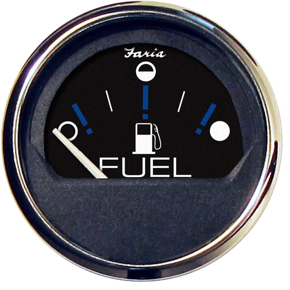 Faria Chesapeake Black 2" Fuel Level Gauge (Metric) [13721] - Tetron Marine Store