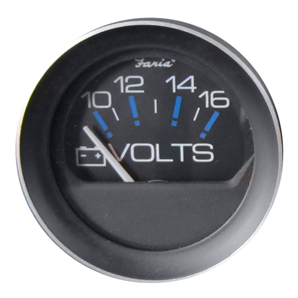 Faria Coral 2" Voltmeter (10-16 VDC) [13010] - Tetron Marine Store