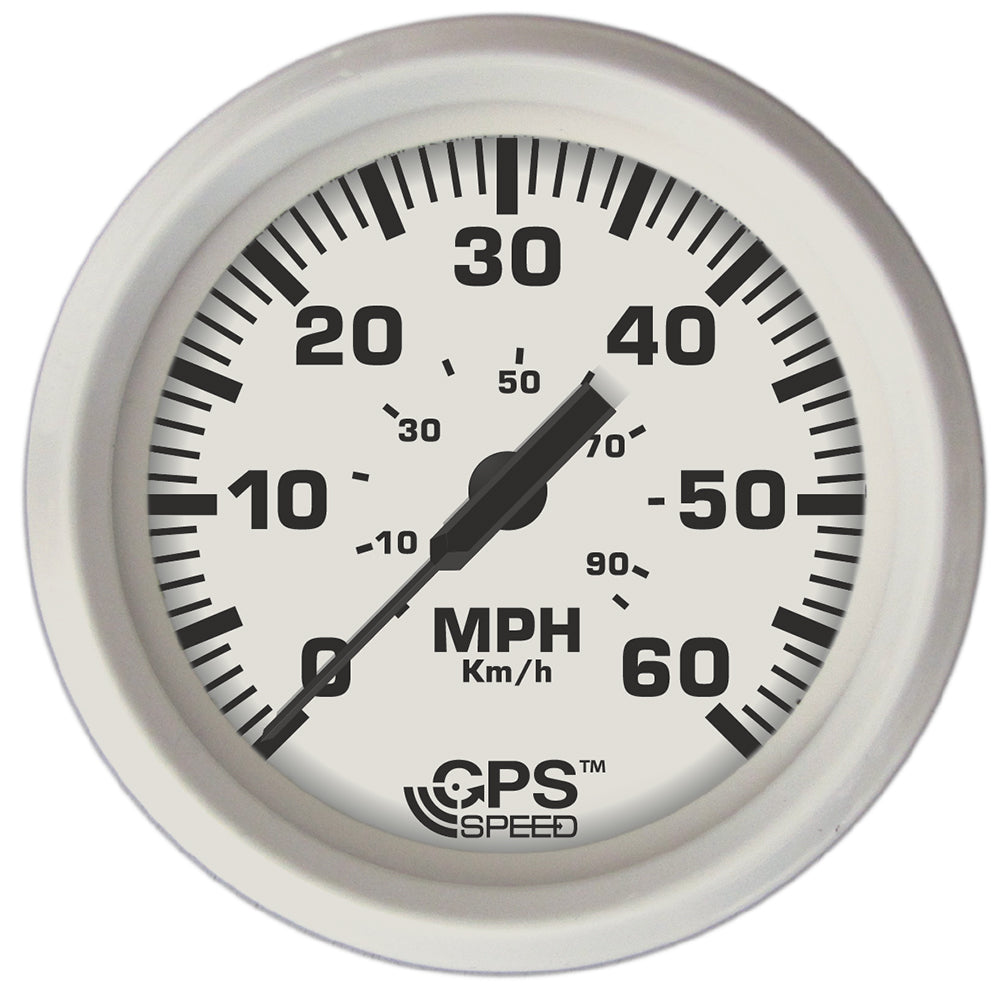 Faria Dress White 4" GPS Speedometer - 60 MPH [33147] - Tetron Marine Store