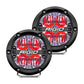 RIGID Industries 360-Series 4" LED Off-Road Fog Light Drive Beam w/Red Backlight - Black Housing [36116] - Tetron Marine Store
