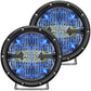 RIGID Industries 360-Series 6" LED Off-Road Fog Light Spot Beam w/Blue Backlight - Black Housing [36202] - Tetron Marine Store
