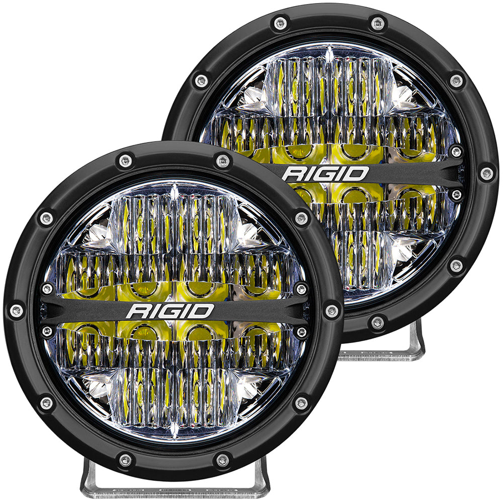 RIGID Industries 360-Series 6" LED Off-Road Fog Light Drive Beam w/White Backlight - Black Housing [36204] - Tetron Marine Store