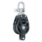 Harken 60mm Double Aluminum Element Block w/Swivel Becket [6270] - Tetron Marine Store