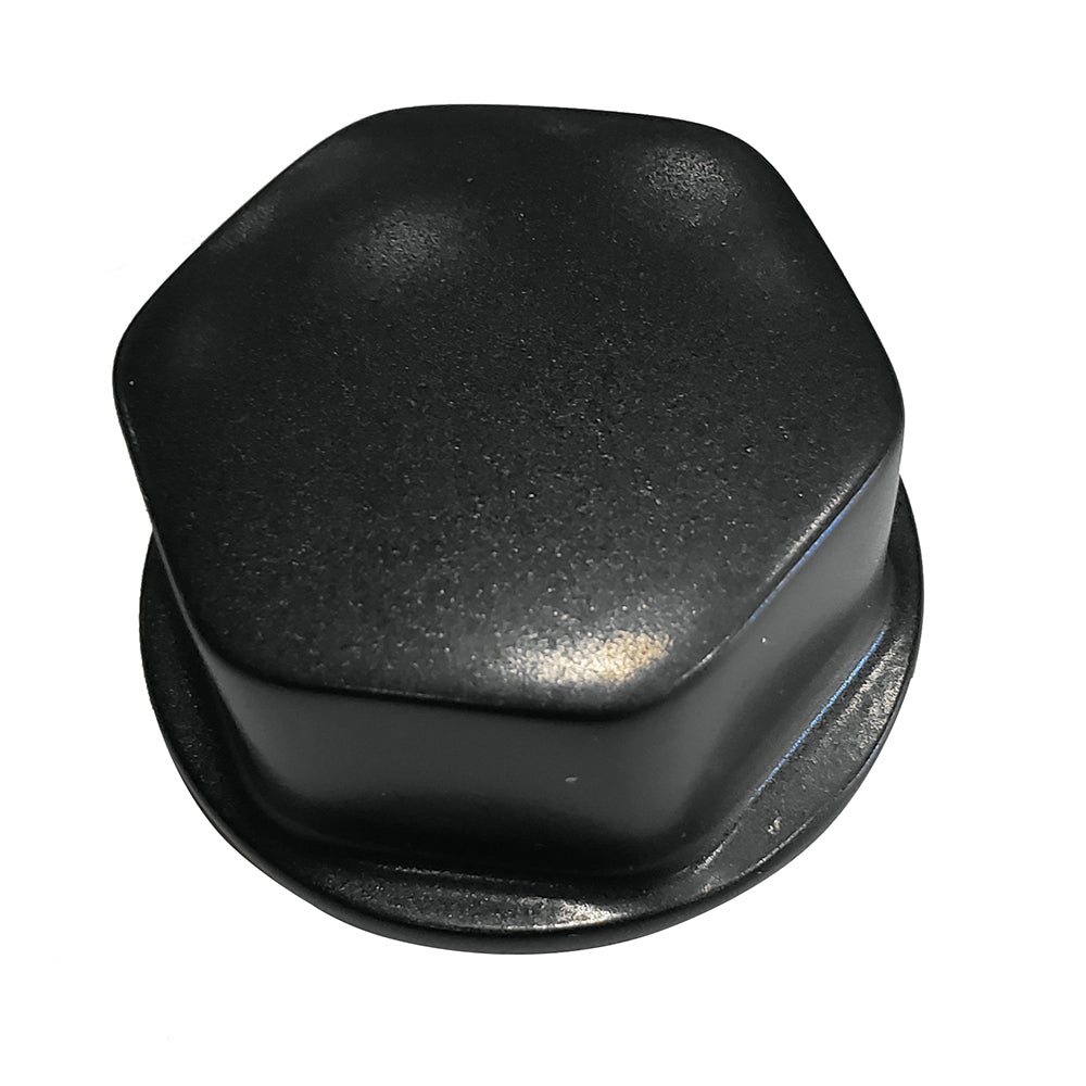 Schmitt Marine Faux Center Nut Black w/1/2" 5/8" M12 Base f/Cast Steering Wheels [CAP030B] - Tetron Marine Store
