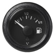 Veratron 52MM (2-1/16") ViewLine Fuel Level Gauge 0-1/1 - 3 to 180 OHM - Black Dial Round Bezel [A2C59514082] - Tetron Marine Store