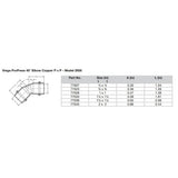 Viega ProPress 3/4" - 45 Copper Elbow - Double Press Connection - Smart Connect Technology [77023] - Tetron Marine Store