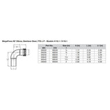 Viega MegaPress 1/2" 90 Stainless 304 Elbow - Street/Press Connection - Smart Connect Technology [95030] - Tetron Marine Store