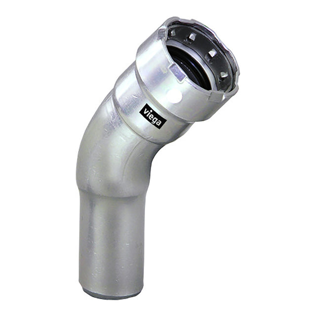 Viega MegaPress 3/4" 45 Stainless Steel 304 Elbow Street - Press Connection - Smart Connect Technology [95085] - Tetron Marine Store