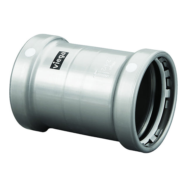 Viega MegaPress 2-1/2" Carbon Steel Coupling w/o Stop w/FMK - Double Press Connection - Smart Connect Technology [26685] - Tetron Marine Store
