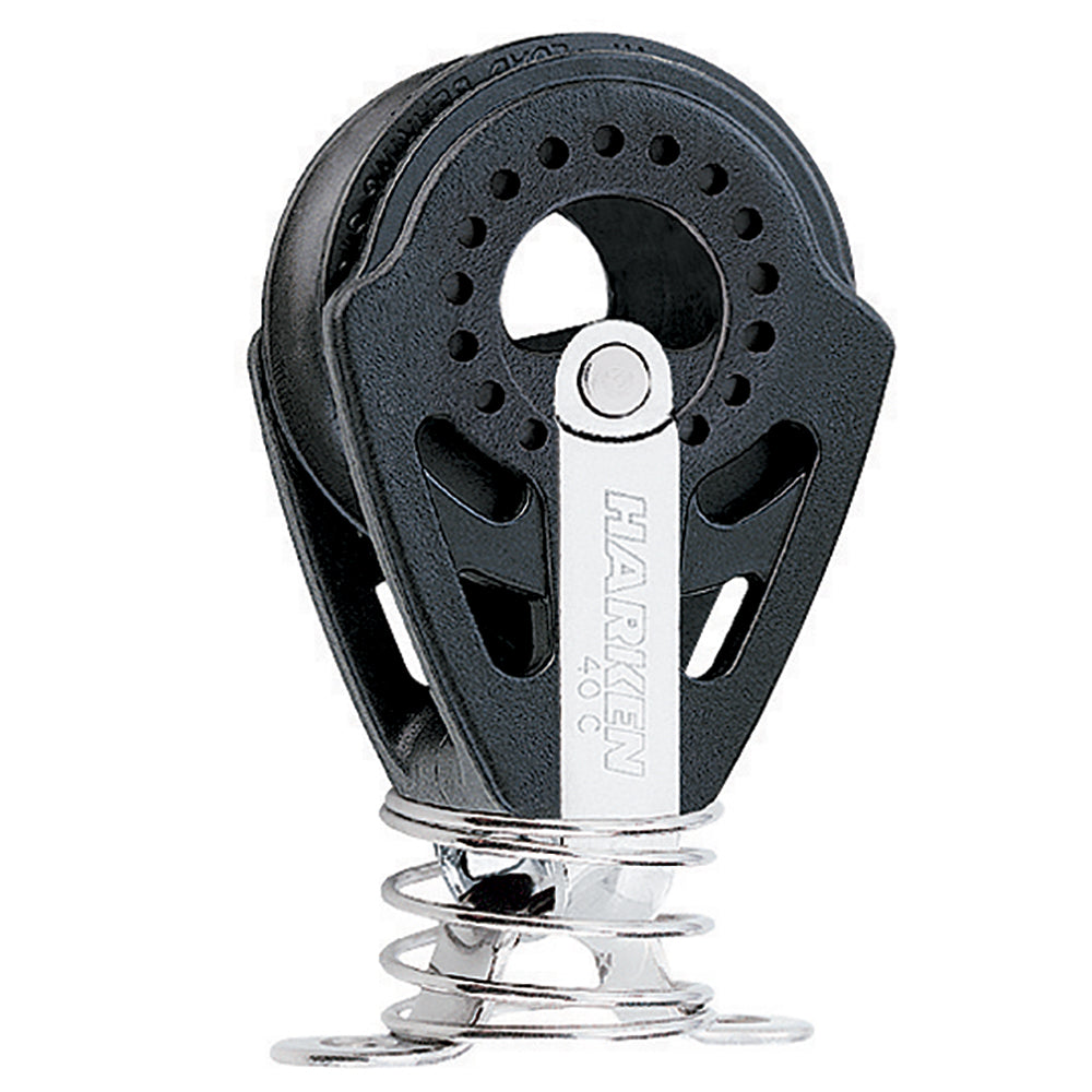 Harken 40mm Carbo Block w/Spring Eyestrap [2652] - Tetron Marine Store